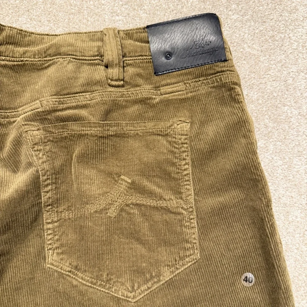 34 Heritage Charisma Corduroy Pants Mens 40x38 Tan Brown Comfort Rise NWOT